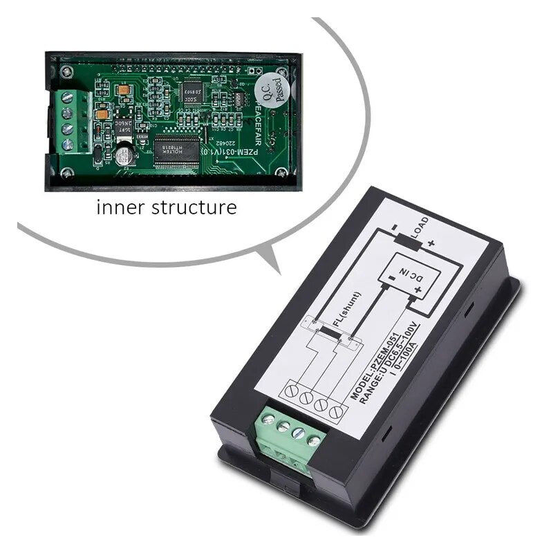 CG FL-2C 10A 15A 20A 30A 50A 75A 100A 75mV Digital Voltage DC Shunts Meter  Analog Ammeter Current Shunt Resistor With Base