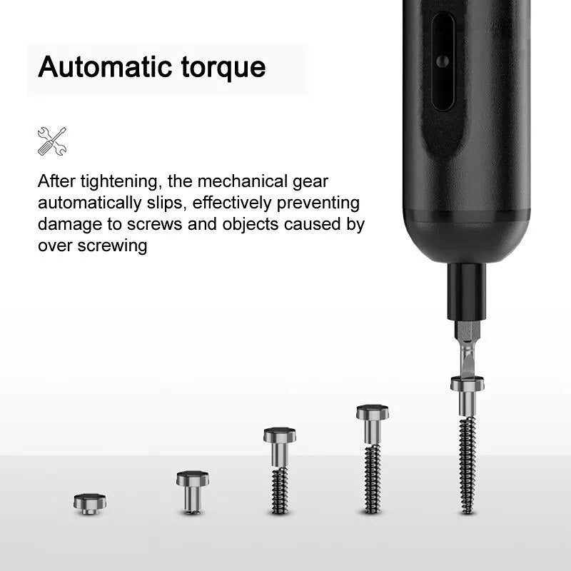 Youpin DELIXI Electric Screwdriver Household Rechargeable Screw Driver Set Multifunctional Electric Screwdrivers Repair Tools