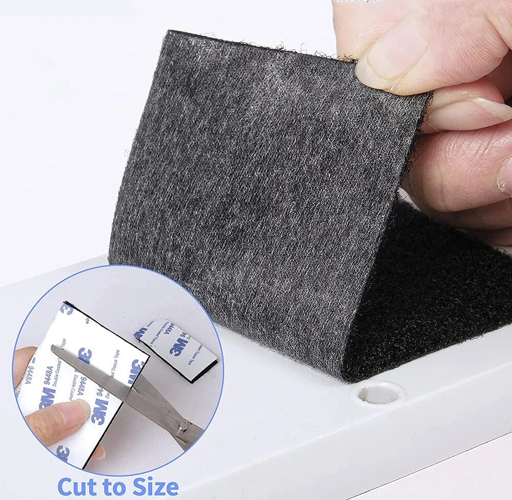 1M Strong Self-adhesive Hook and Loop Fastener Tape Double-sided adhesive tape with 3M Glue Sticker 16/20/25/30/38/50/100mm