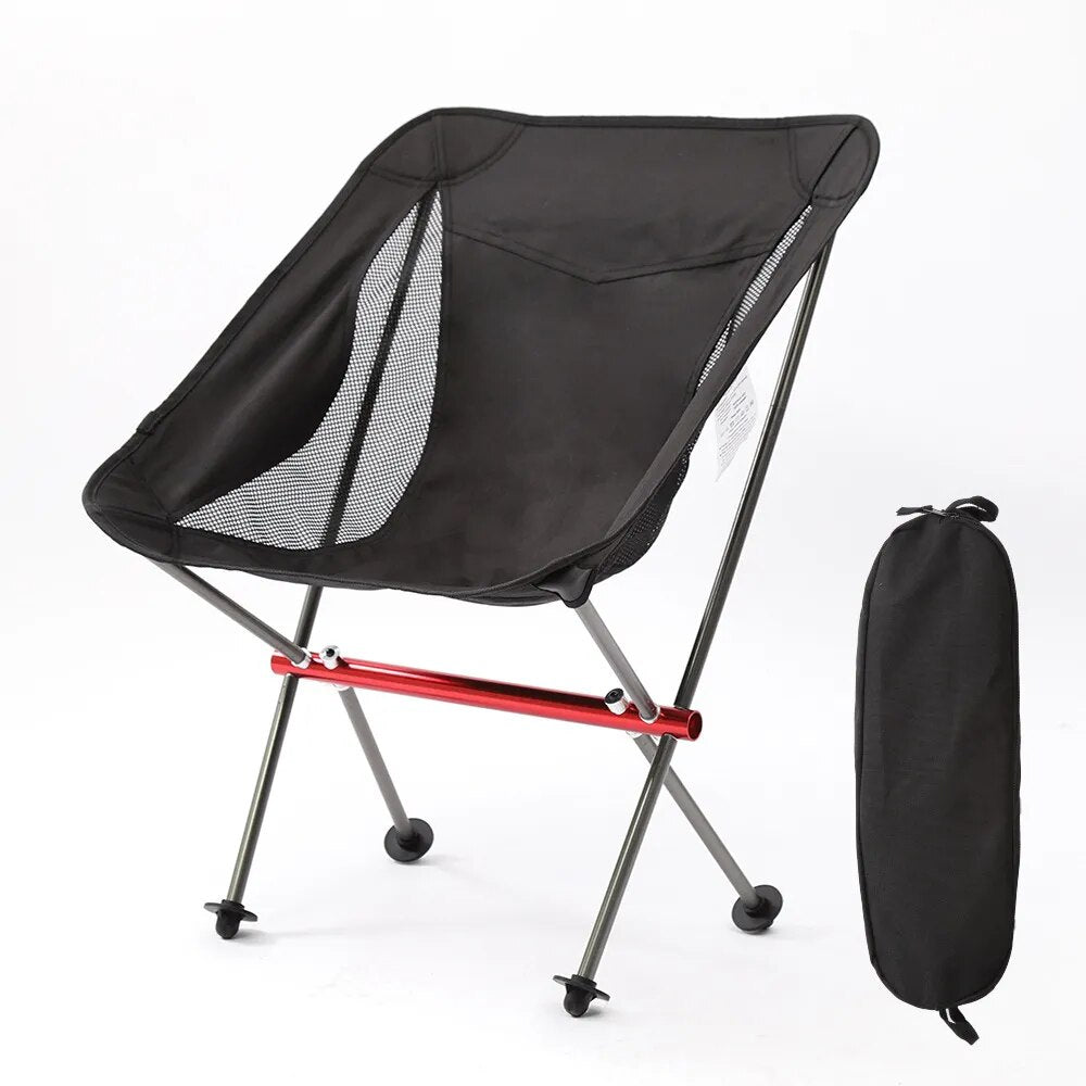 Portable Folding Chair Outdoor Camping Chairs Oxford Cloth Ultralight For Travel Beach BBQ Hiking Picnic Seat Fishing Tools